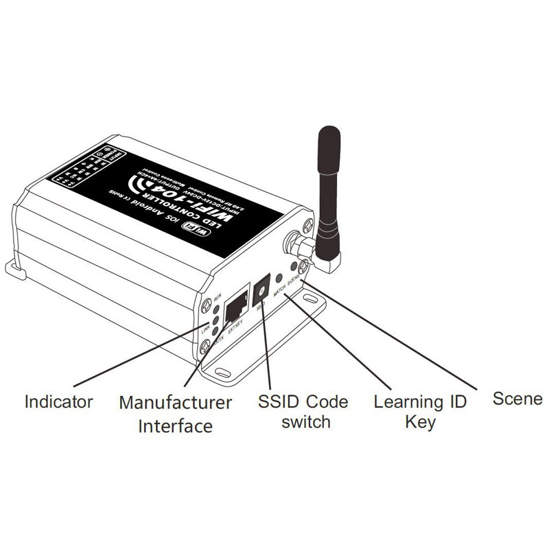 Max 18A 6A3CH, 2.4GHz WIFI RF Wireless Control Via IOS or Android Smart Phone Tablet PC with Wireless Router, For SC,CCT,RGB,RGBW LED Strips Max 18A 6A3CH, 2.4GHz WIFI RF Wireless Control Via IOS or Android Smart Phone Tablet PC with Wireless Router, For SC,CCT,RGB,RGBW LED Strips